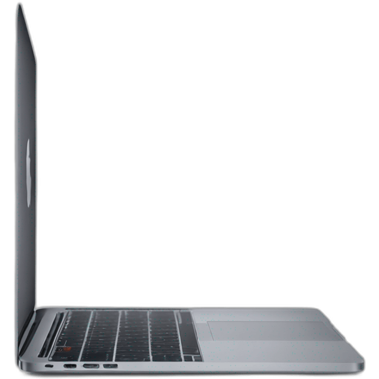 macbook pro side profile open full emoji