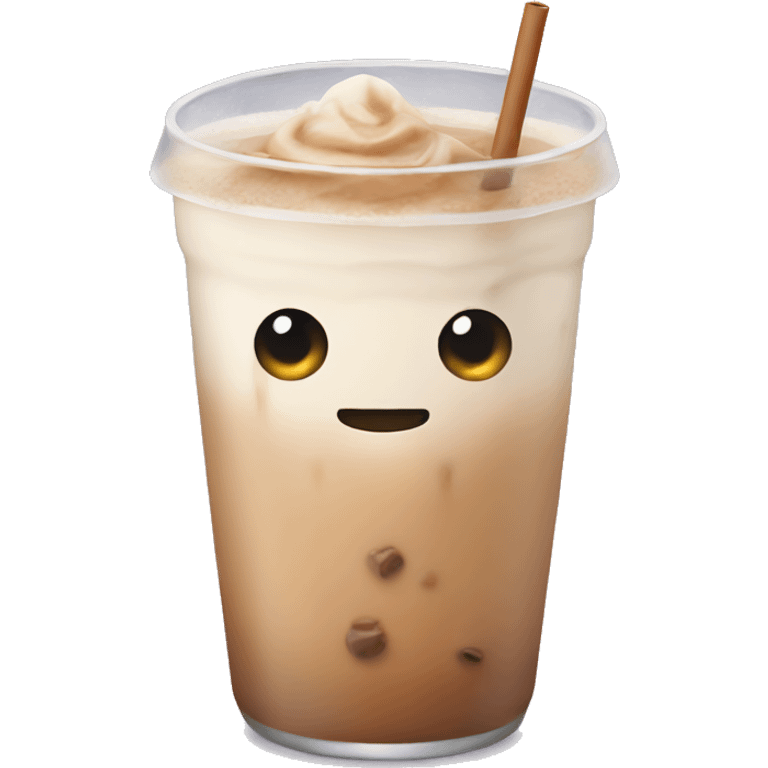 Iced chai latte emoji