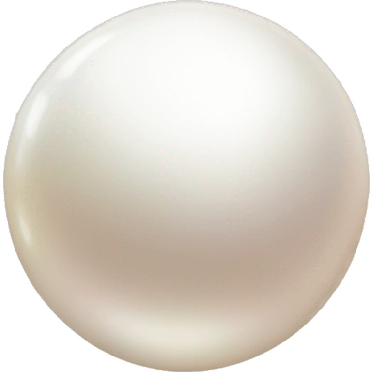 Pearl with round size emoji