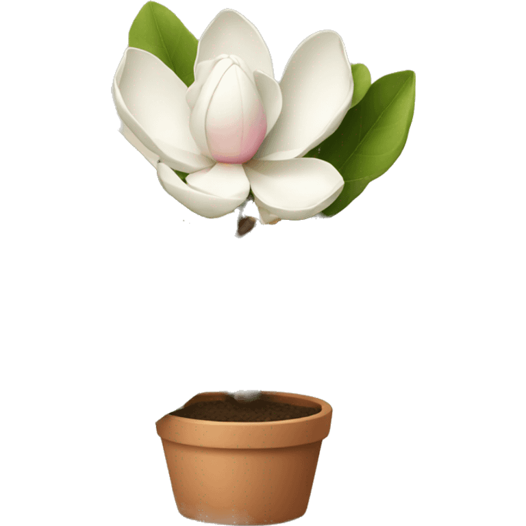 Magnolia in a pot emoji