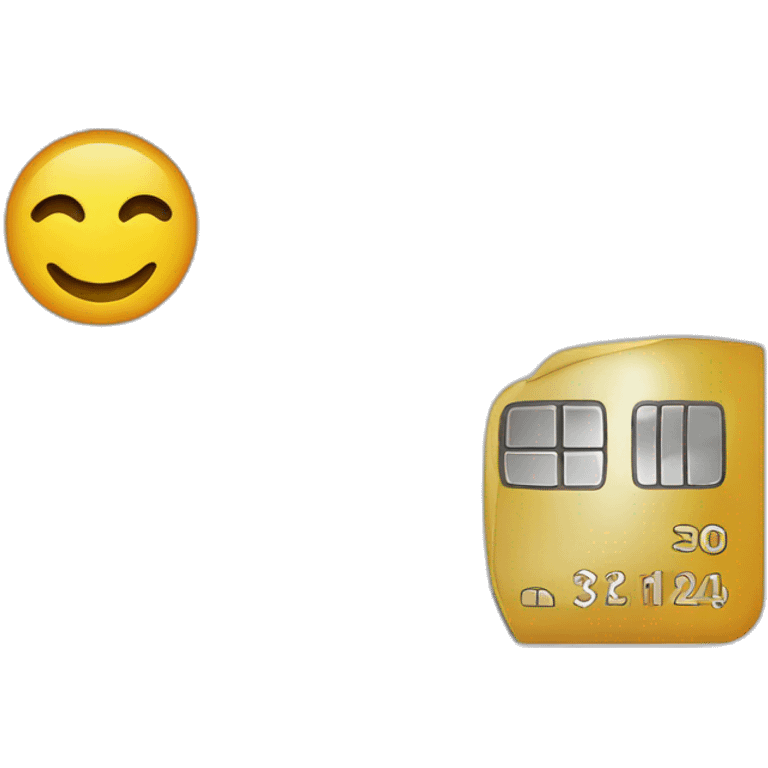 euro, bank card emoji