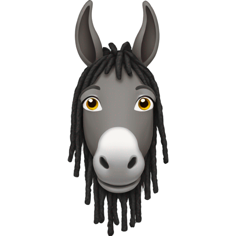 donkey with dreads emoji