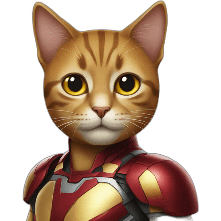 cat in a ironman costume emoji