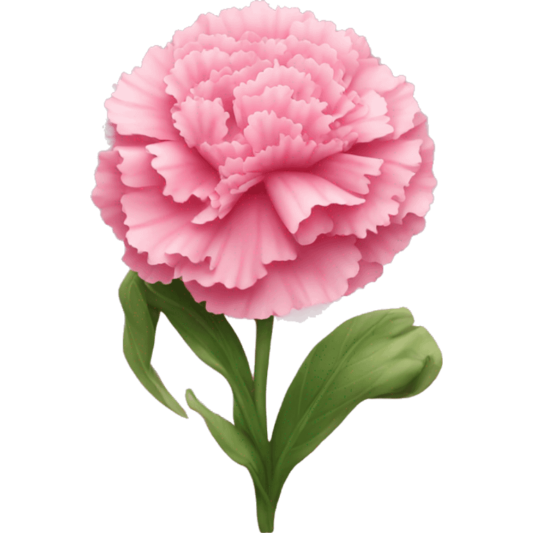 Pink carnation emoji