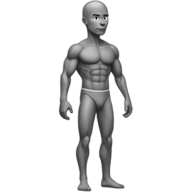 thin and muscular person  emoji