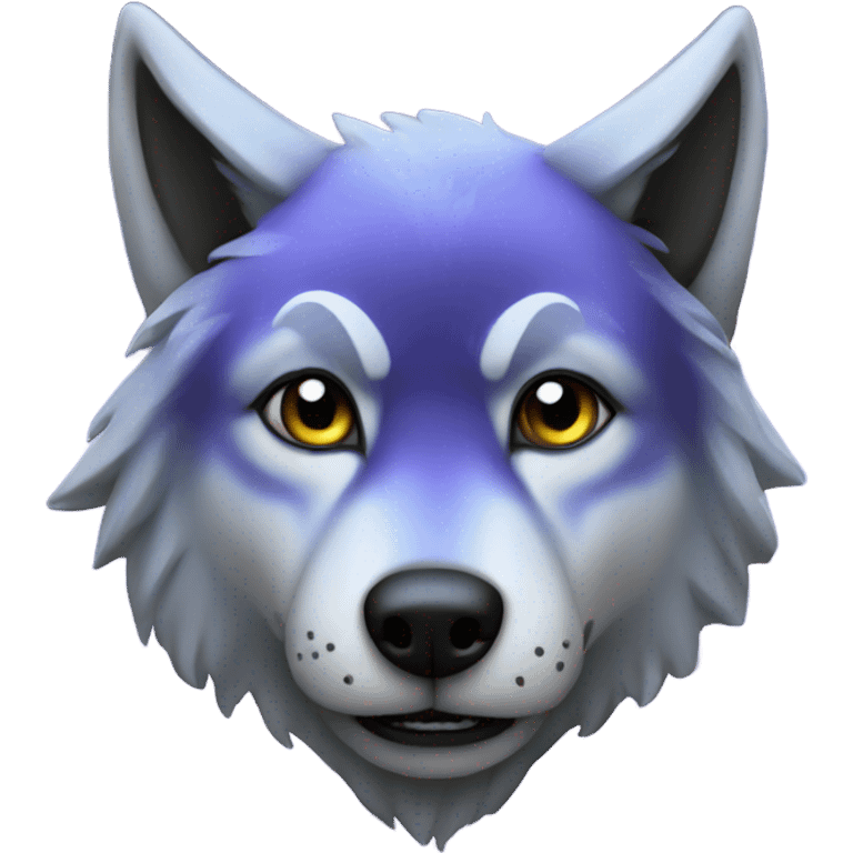 Galaxy wolf emoji