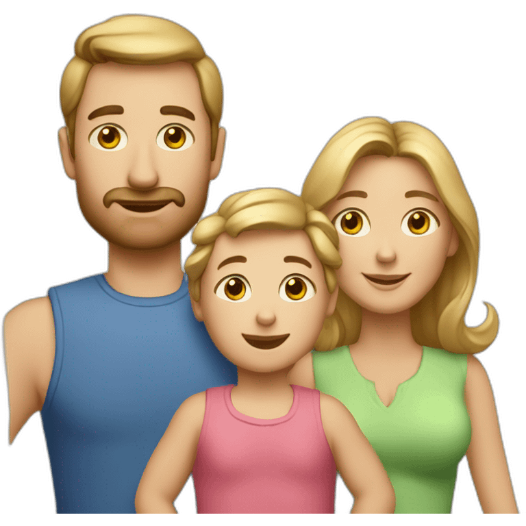 Caucasian-Mom-dad-todler emoji