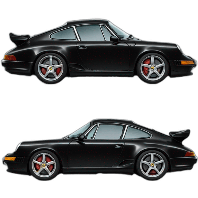 Black Porsche  emoji