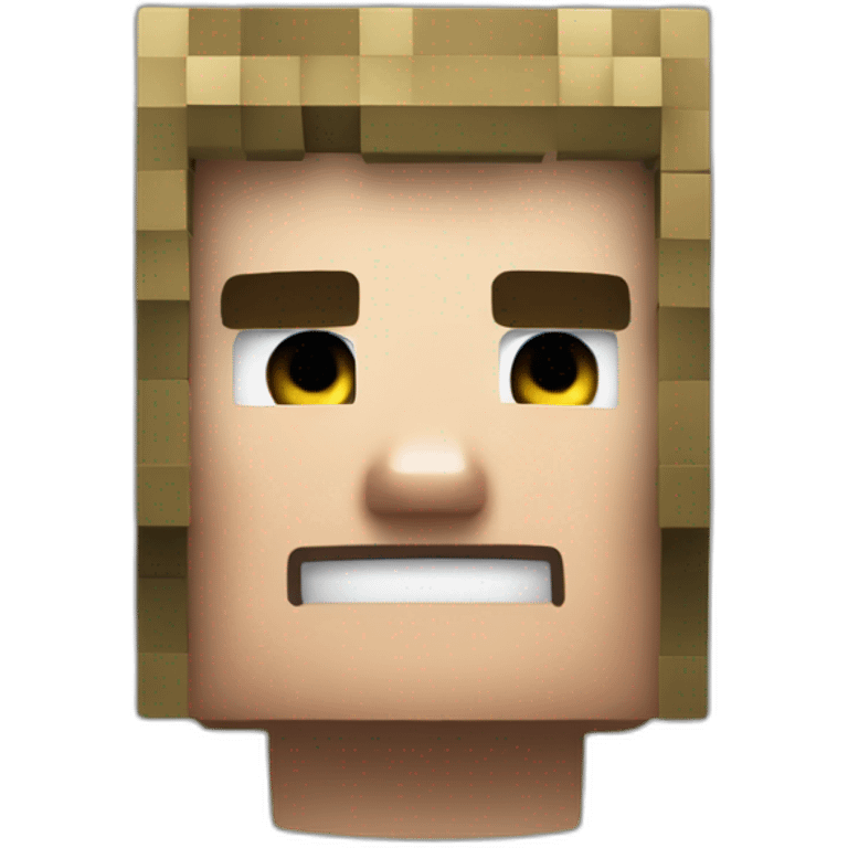 a emoji of the minecraft youtube content creator "BastiGHG" as a emoji (minecraft head of "BastiGHG") emoji