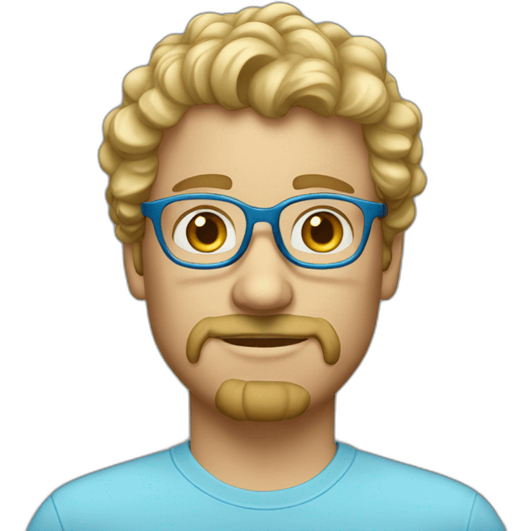 portrait-of-blond-man-with-curly-hair-with-a-goatee-and-blue-eyes-with-glasses-and-a-sky-blue-shirt emoji