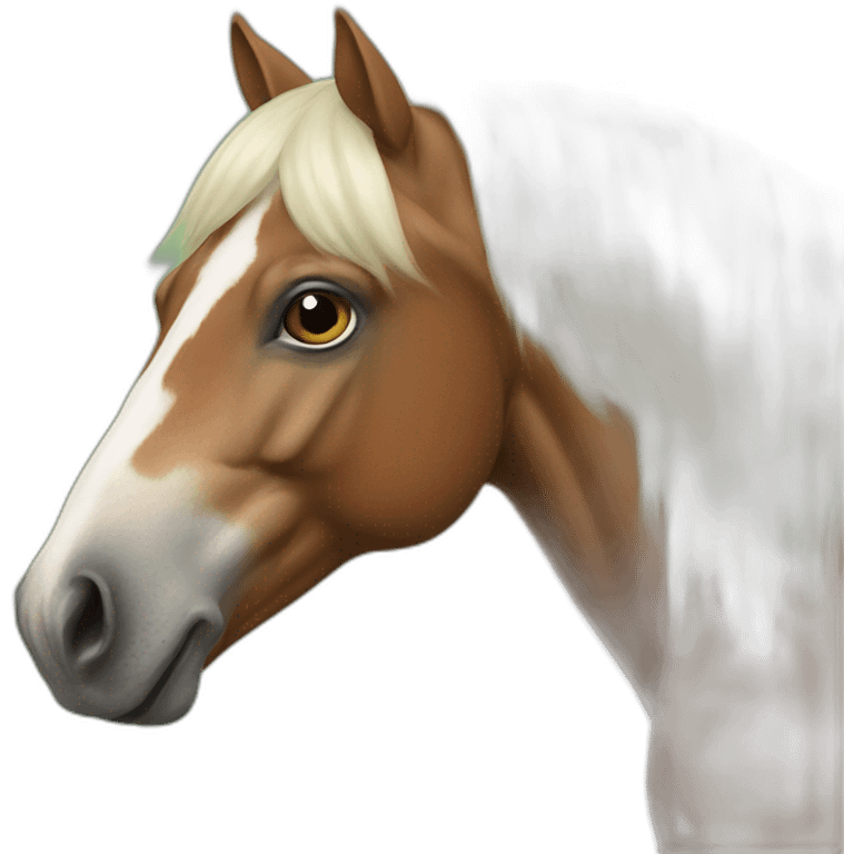 horse with frog eyes bulging emoji