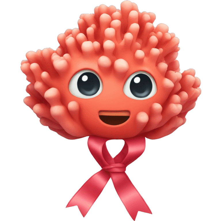 Coral with ribbon  emoji