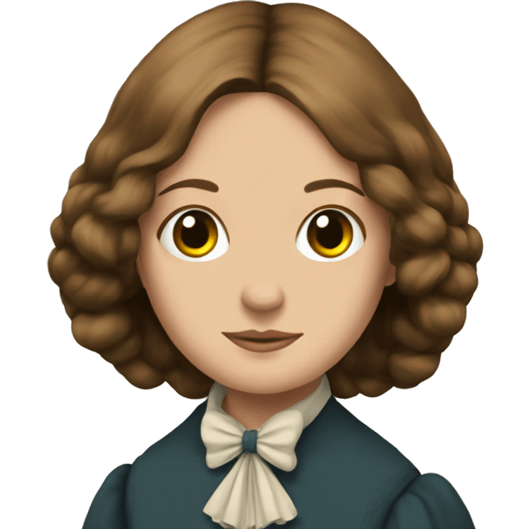 Charlotte Bronte with a butterfly emoji