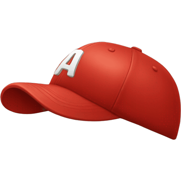 Word "CAP" written on a red baseball cap emoji