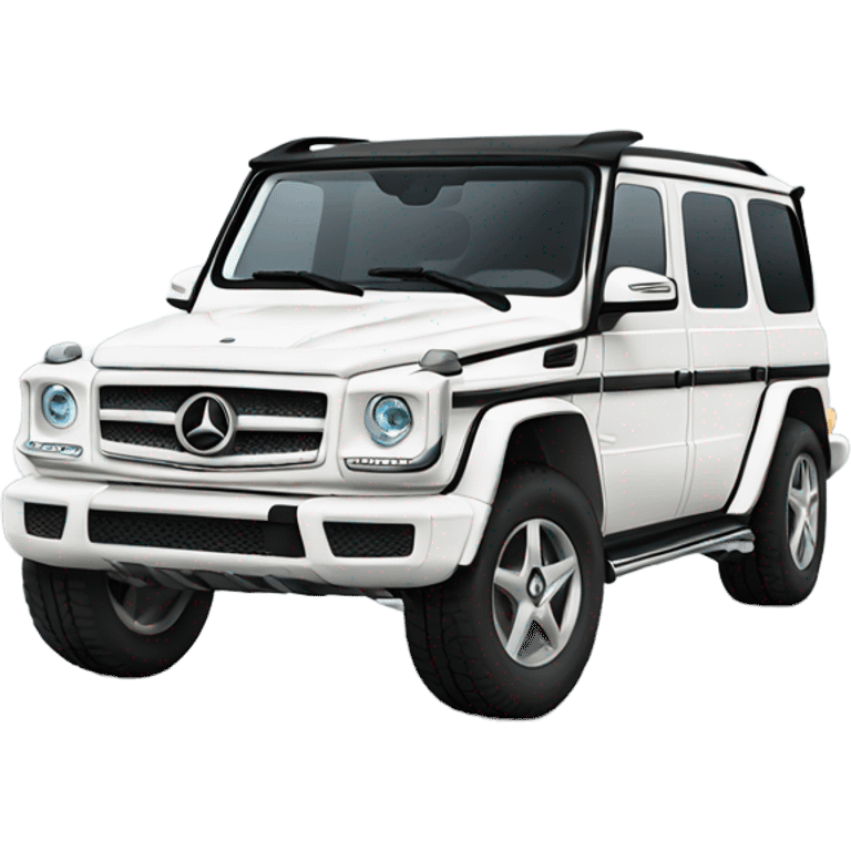 White Mercedes suv emoji