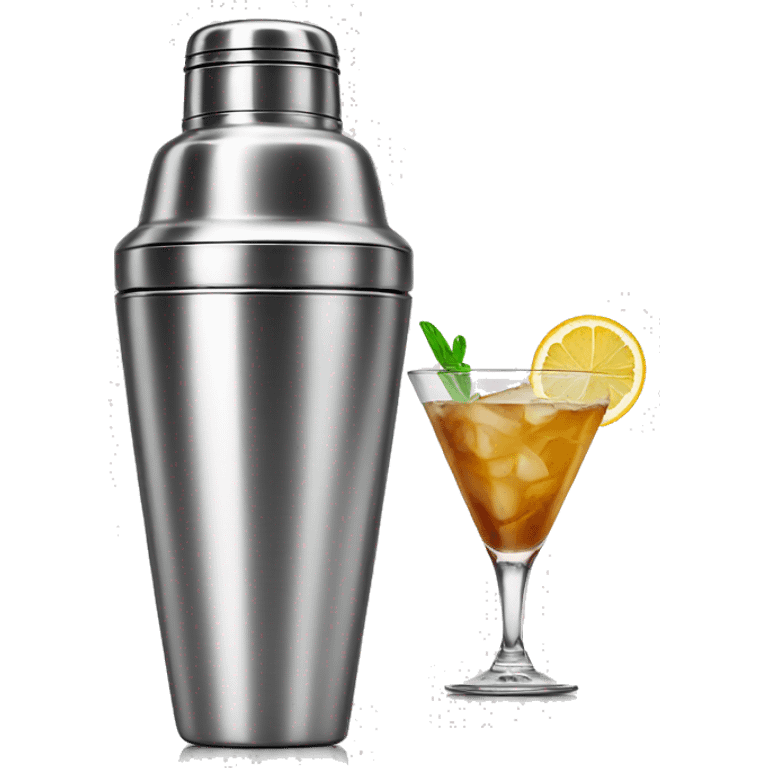 Metal cocktail shaker emoji