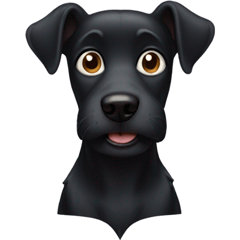 Black dog emoji