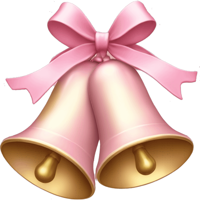 Light pink Christmas bells emoji