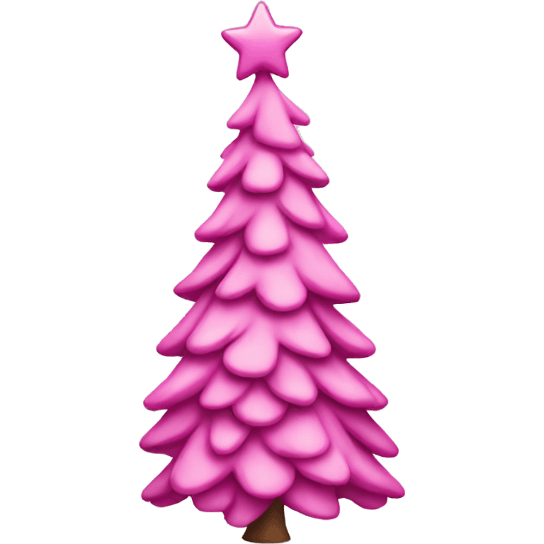 Christmastree pink emoji