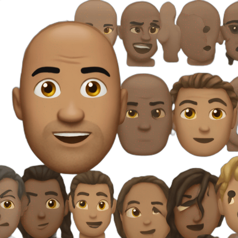 The rock eyebrow meme emoji