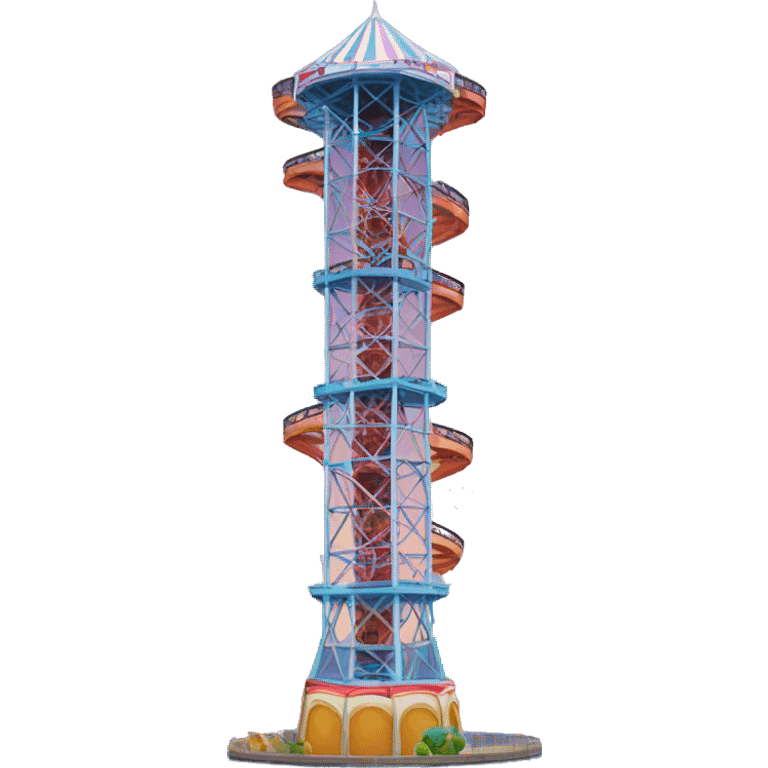 Amusement park drop tower emoji