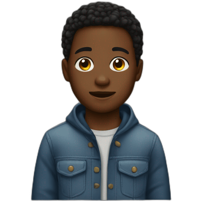 a black boy emoji