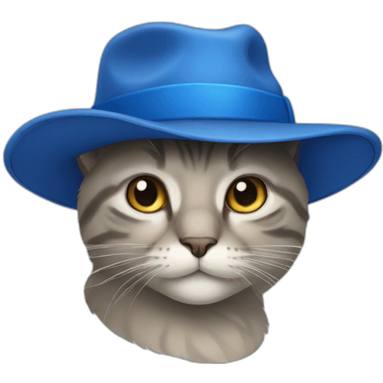 cat with blue hat emoji