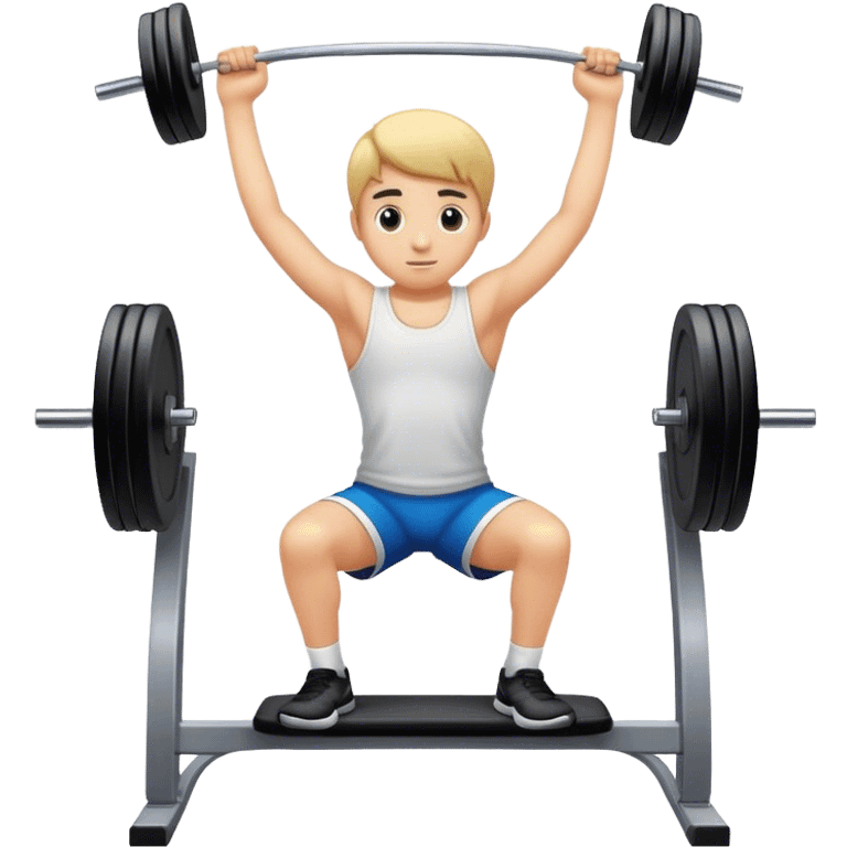 a boy in the gym emoji