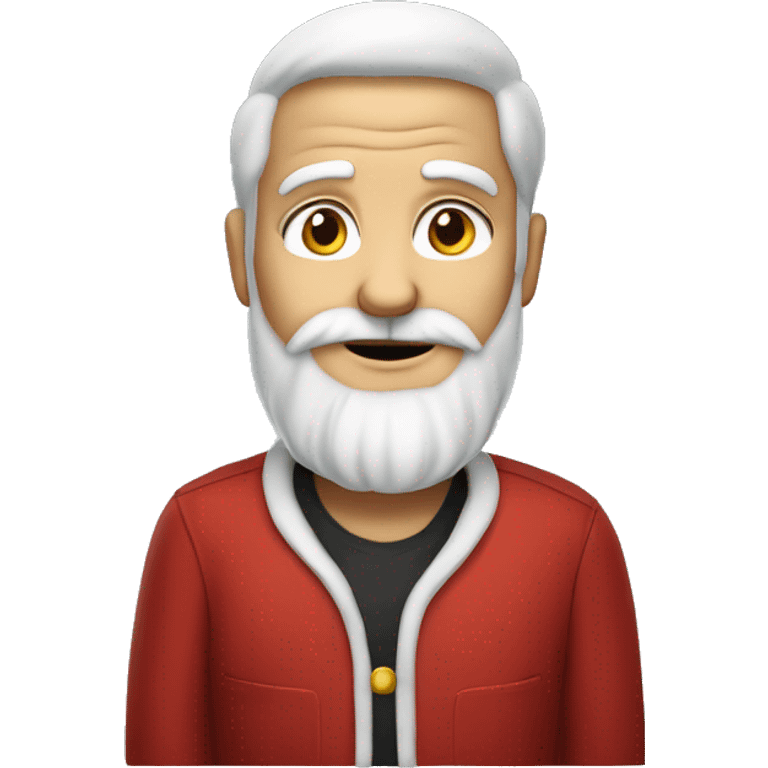 Père Noël avec une barbe à papa emoji