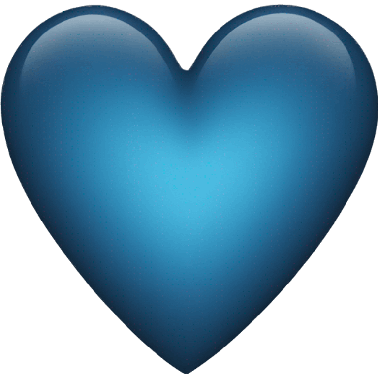 Dark grey ish blue heart emoji