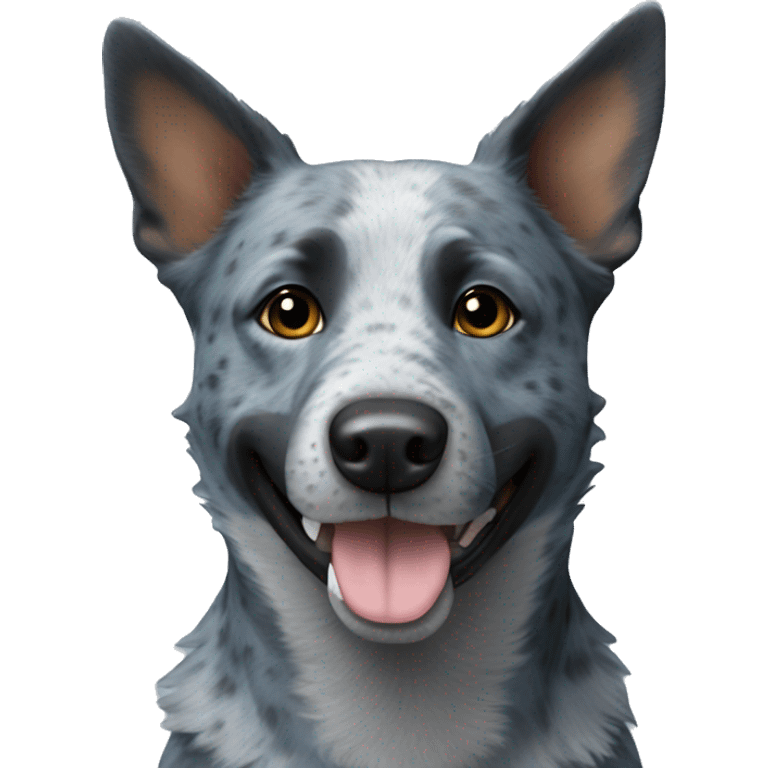 Blue cattle dog emoji