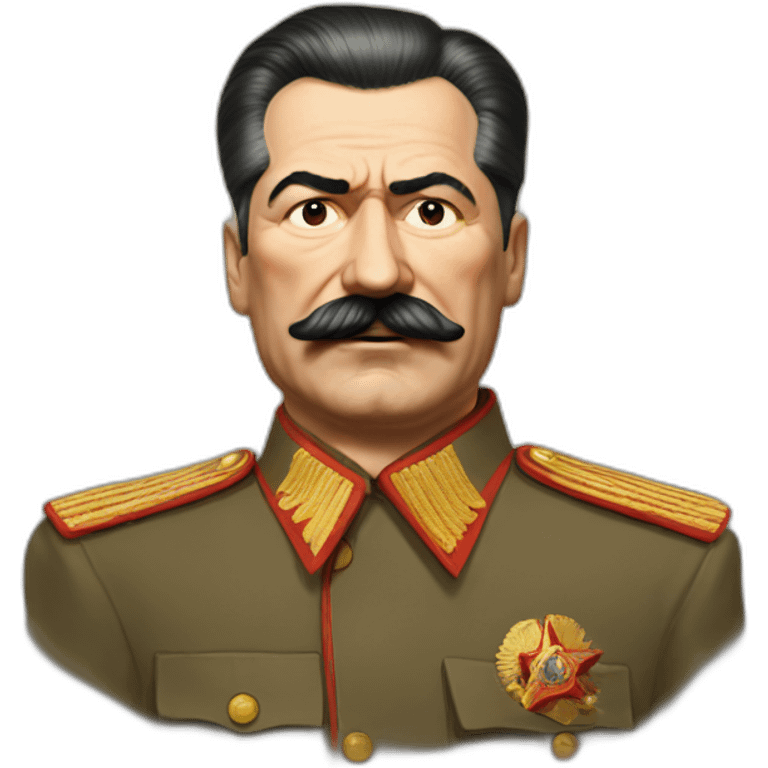 Stalin covers his face with his hand emoji