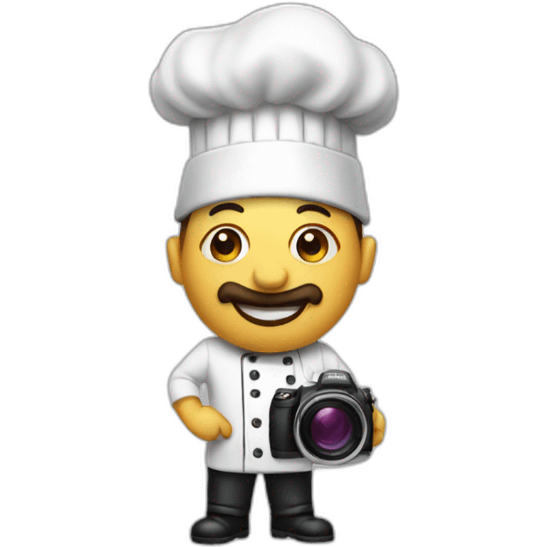 Chef with a camera emoji