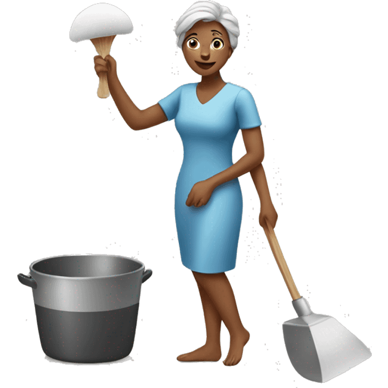 Lady doing household  emoji