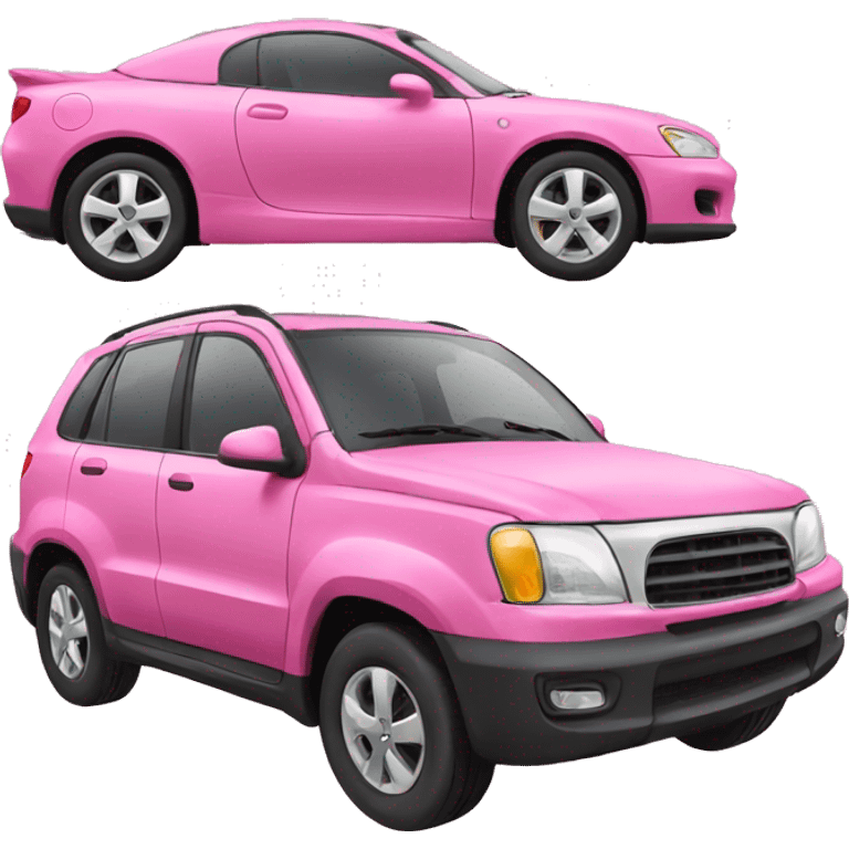 Pink car emoji