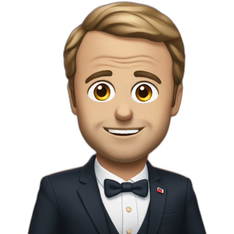 Macron qui fait caca emoji