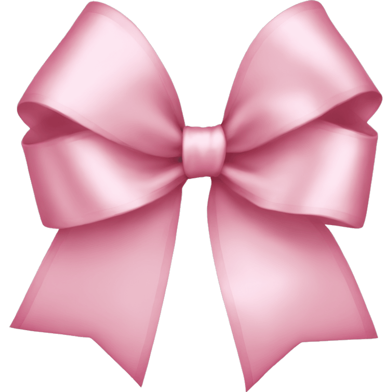 light pink ribbon bow emoji