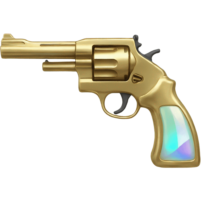 opal crystal gemstone gold gun emoji