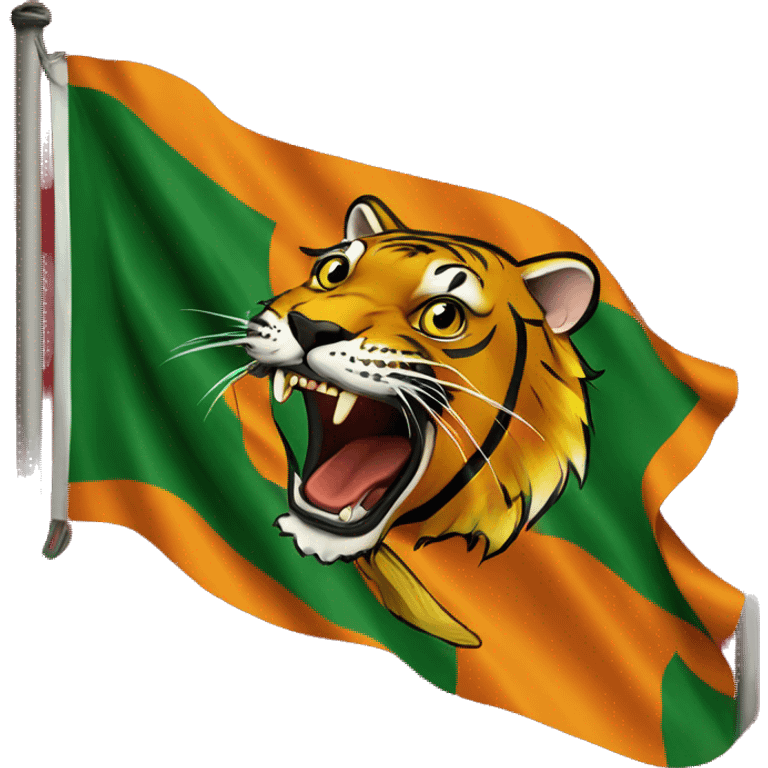 Tamil Tigers flag emoji