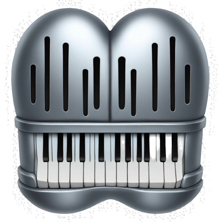 metal chrome heart organ emoji