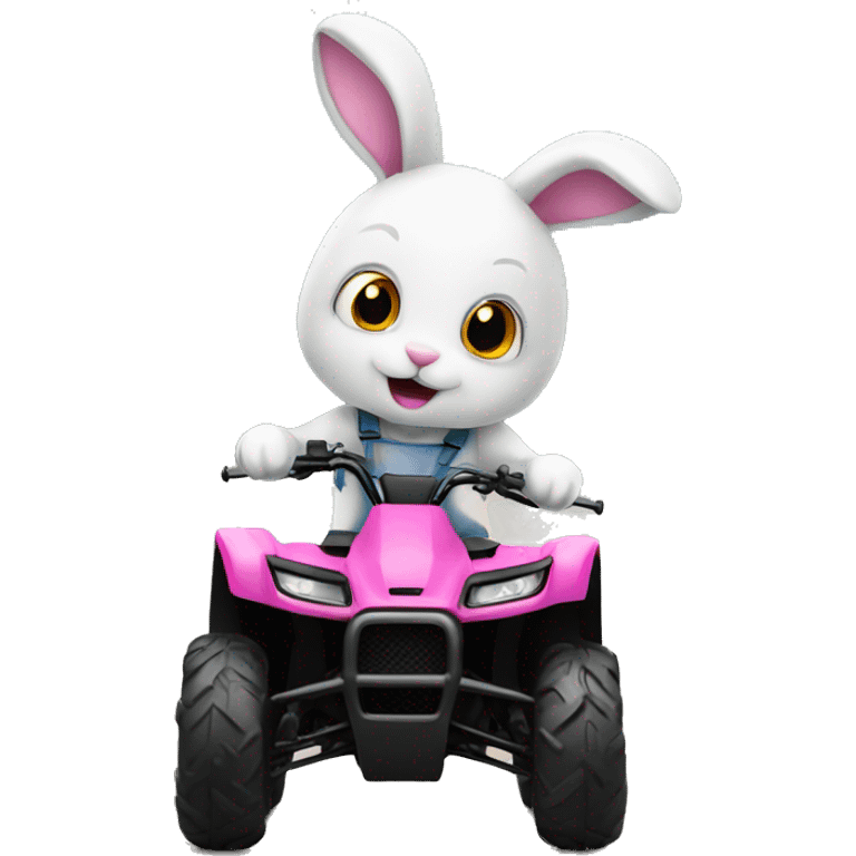 bunny driving a quad  emoji