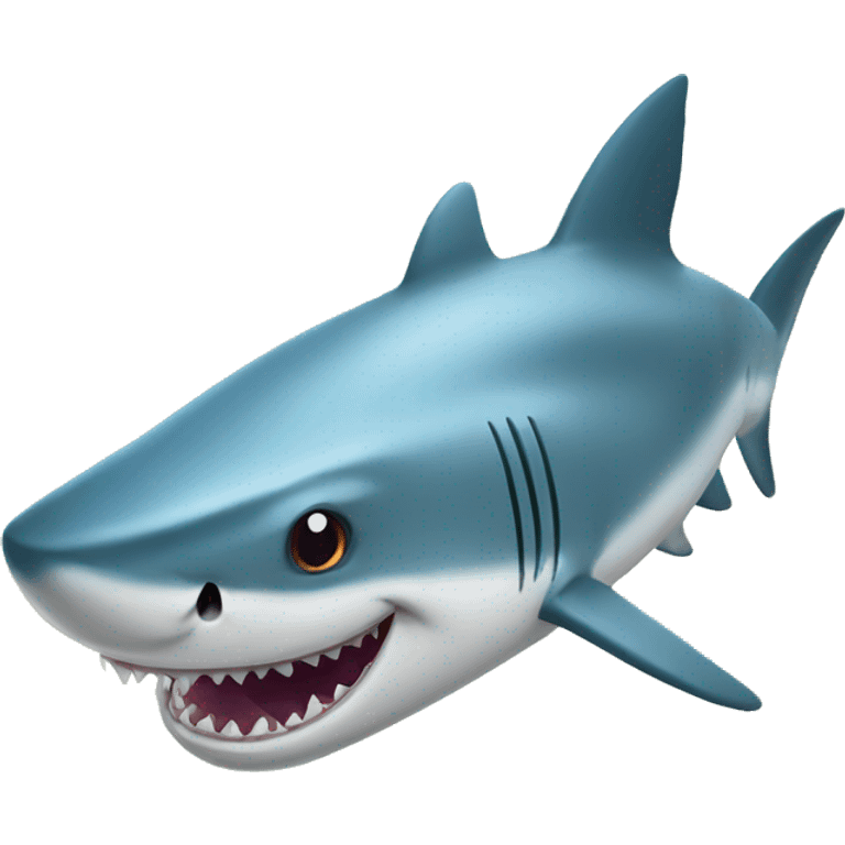 Funny shark  emoji