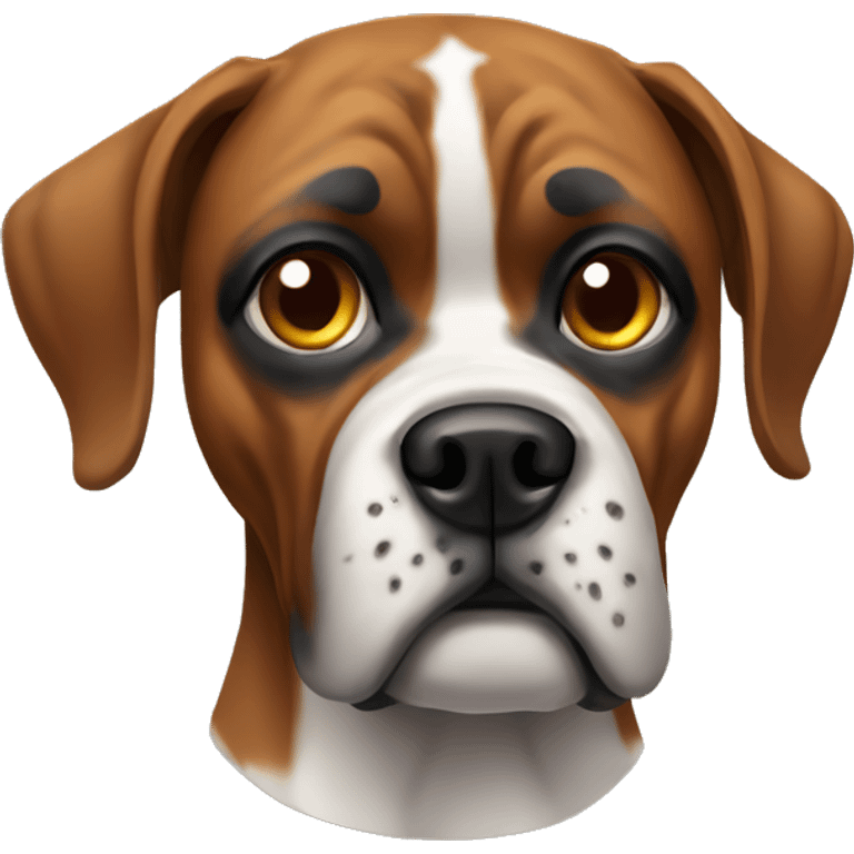 sick dog, boxer breed emoji