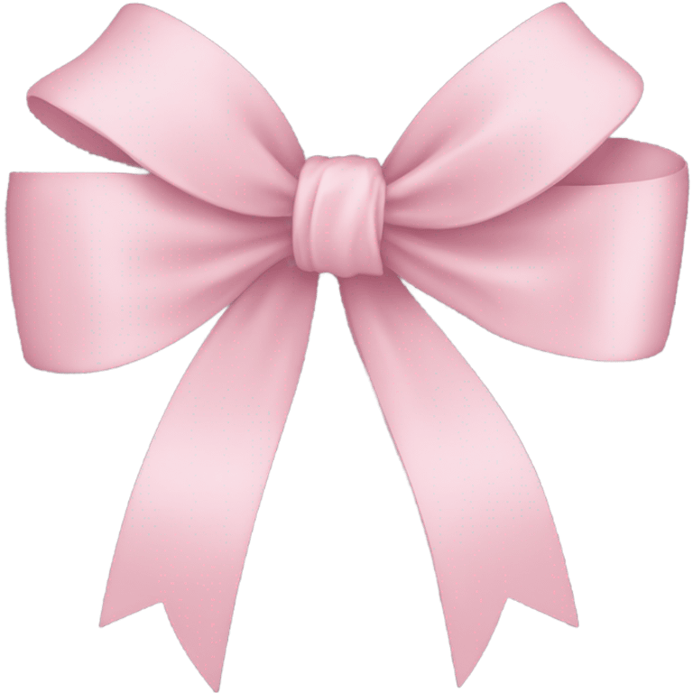 light pink ribbon bow emoji