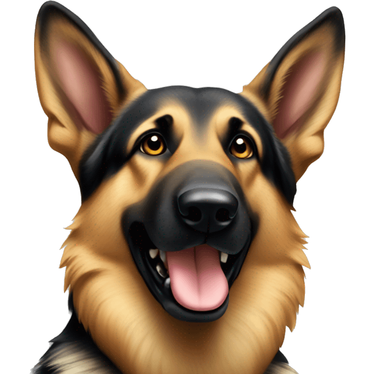 german shepherd with floppy ear emoji