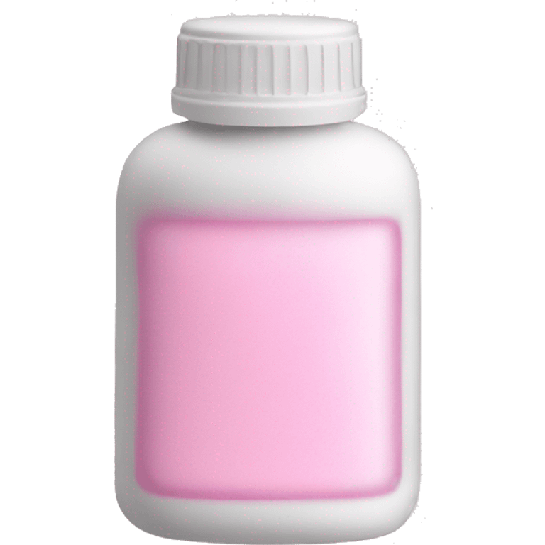 White powder with pink bottle  emoji