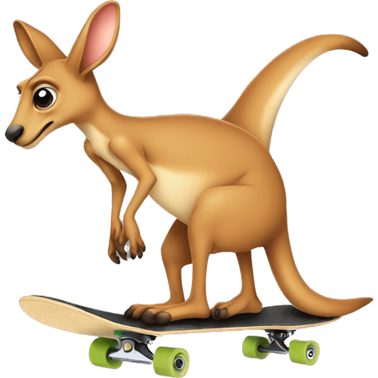 kangaroo skateboard emoji