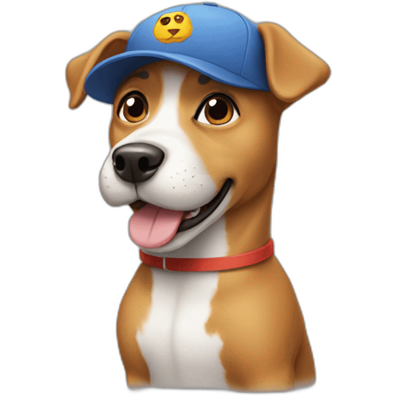 Dog wearing a cap emoji