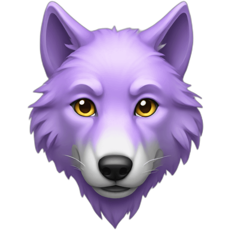 Light purple wolf emoji