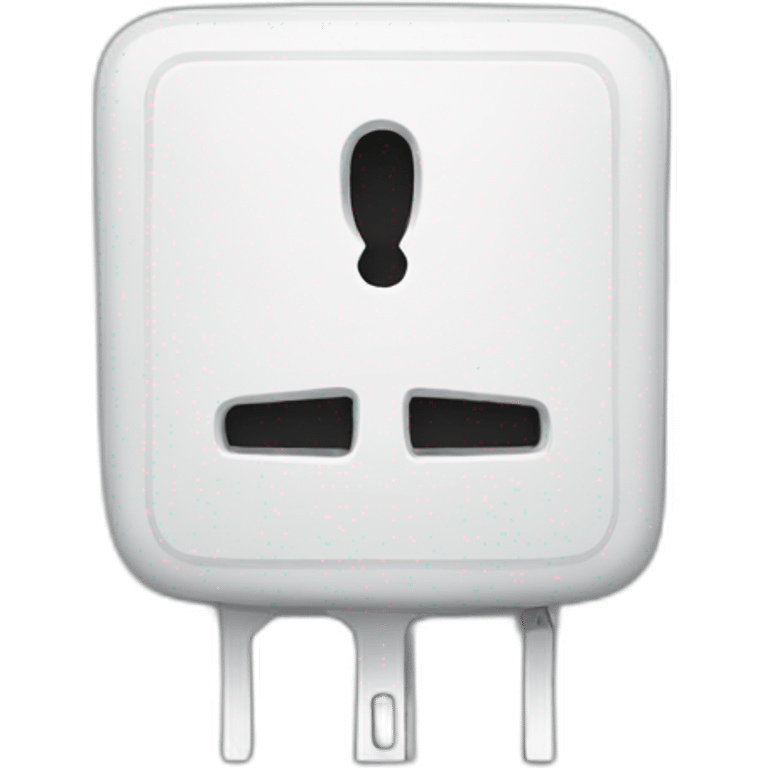 A sad electrical plug emoji